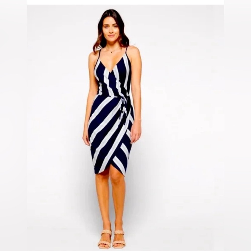 Stitch Fix Exclusive Market & Spruce Annora Faux Wrap Knit Dress Size Medium
